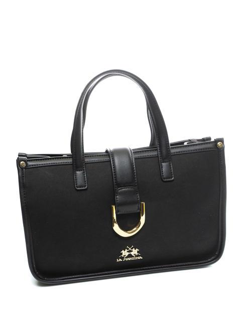 GISELA Bolso satchel con hebilla negro - Bolsos Mujer