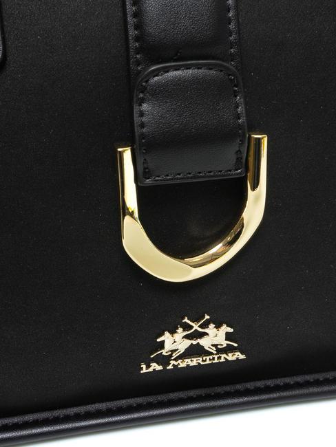GISELA Bolso satchel con hebilla negro - Bolsos Mujer