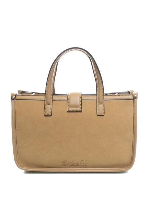 GISELA Bolso satchel con hebilla beige - Bolsos Mujer