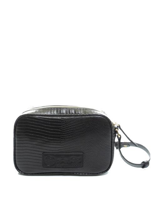 GERALDINA Bolso c&aacute;mara con logo a juego negro - Bolsos Mujer