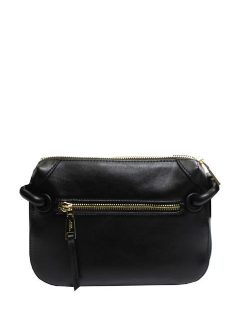 GAIA Bolso bandolera en piel negro - Bolsos Mujer