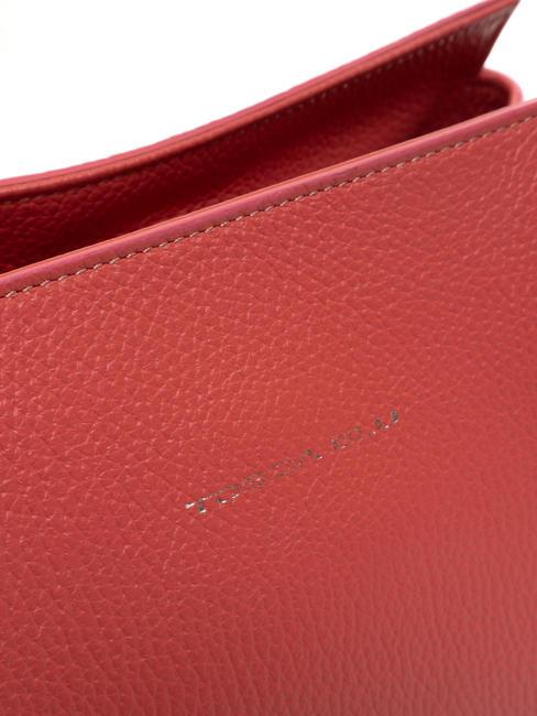 BETSY Bolso bandolera de piel fucsia - Bolsos Mujer