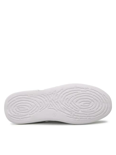 PRINT OVAL T Zapatilla de piel laminada plata - Zapatos Mujer