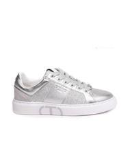 TWINSET PRINT OVAL T Zapatilla de piel laminada plata - Zapatos Mujer - 2