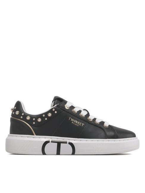 PEARLS Zapatillas deportivas con abalorios negro - Zapatos Mujer