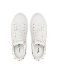 TWINSET PEARLS Zapatillas deportivas con abalorios blanco &oacute;ptico - Zapatos Mujer - 5