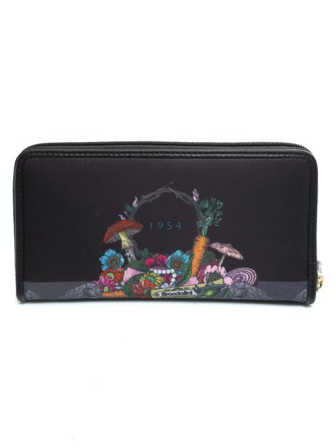 JENNIFER Cartera con cremallera alrededor negro - Carteras Mujer
