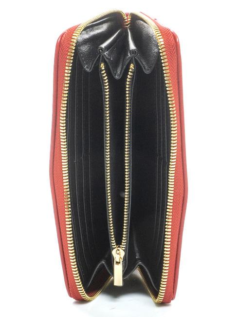 TUA Cartoline Hong Kong Cartera con cremallera alrededor negro - Carteras Mujer