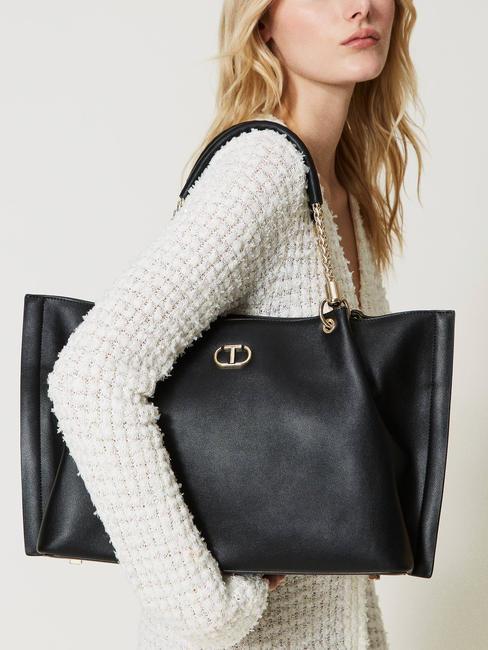 TORCHON bolsa de compras grande negro - Bolsos Mujer