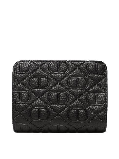 CONTRAST Cartera peque&ntilde;a con solapa negro - Carteras Mujer