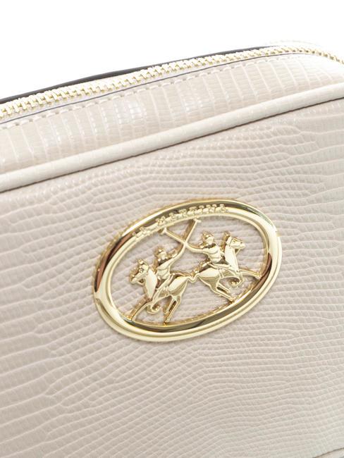 GERALDINA Bolso c&aacute;mara con logo a juego beige - Bolsos Mujer