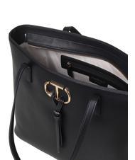 TWINSET SMALL BELT bolsa de compras grande negro - Bolsos Mujer - 3