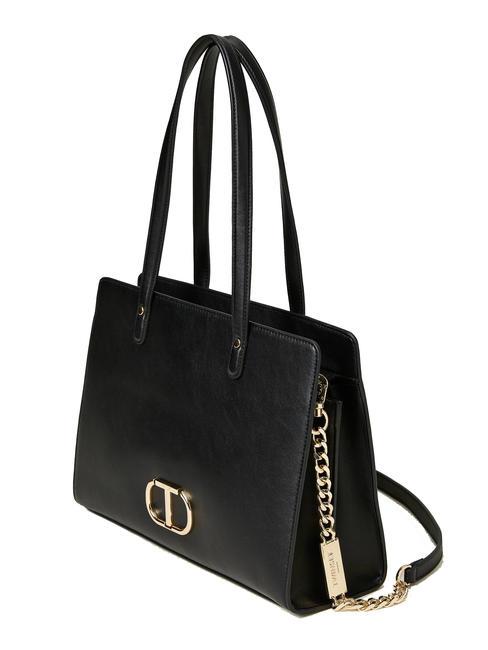 OVAL T Bolso bandolera con bandolera negro - Bolsos Mujer