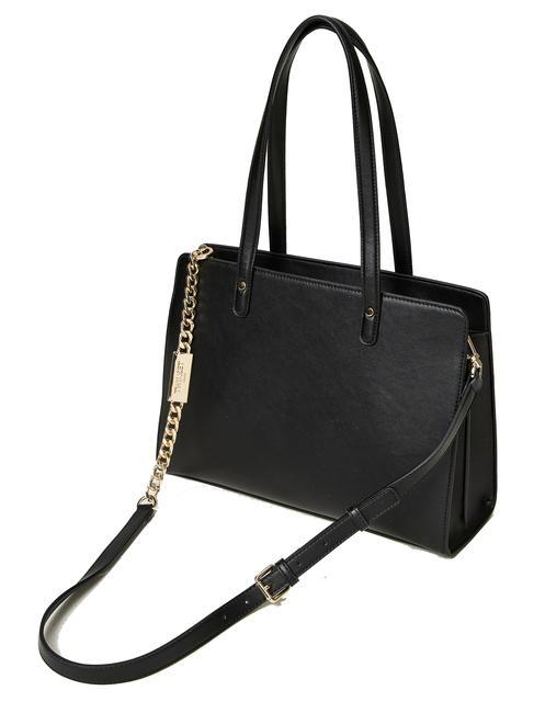 OVAL T Bolso bandolera con bandolera negro - Bolsos Mujer