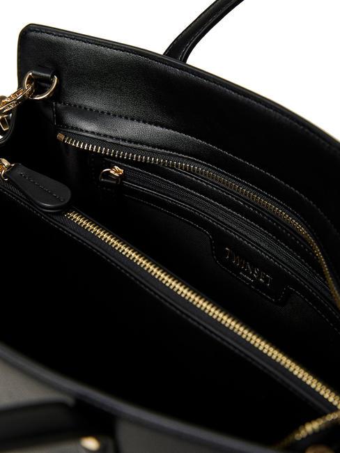 OVAL T Bolso bandolera con bandolera negro - Bolsos Mujer