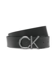 CALVIN KLEIN CK METAL BOMBE REV Cinturón de piel de doble faz - Cinturones