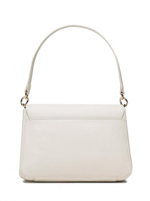 LIFE Bolso cl&aacute;sico con solapa blanco desgastado - Bolsos Mujer