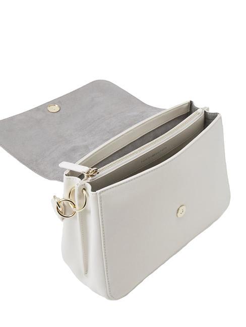 LIFE Bolso cl&aacute;sico con solapa blanco desgastado - Bolsos Mujer