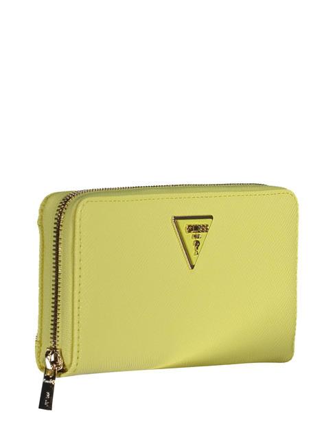 LAUREL Cartera con cremallera alrededor amarillo - Carteras Mujer
