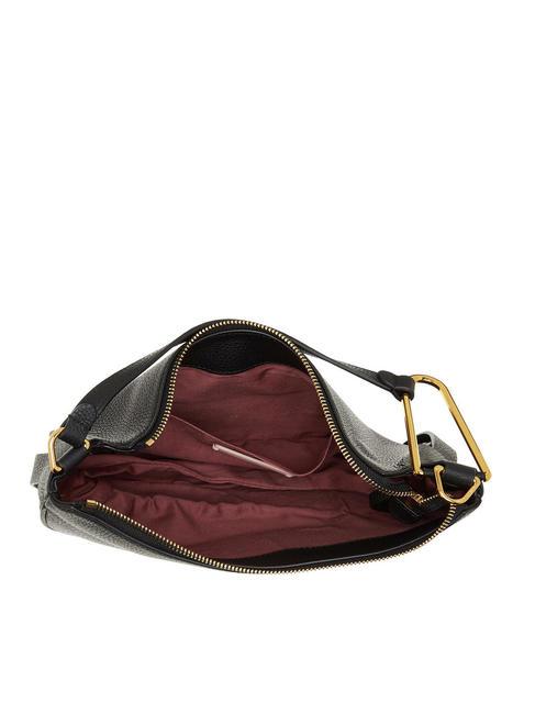 PRISCILLA Bolso con bandolera, en piel negro - Bolsos Mujer