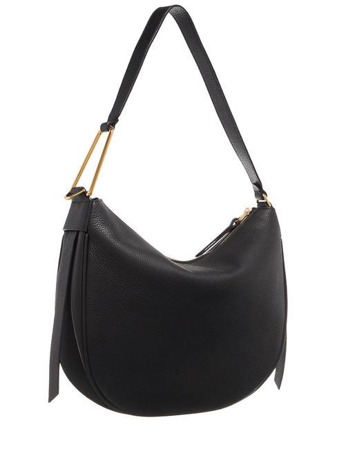 PRISCILLA Bolso bandolera, en piel negro - Bolsos Mujer