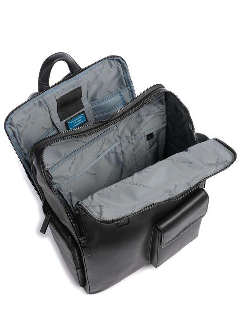 FINN Mochila para port&aacute;til de 15,6", en piel negro - Mochilas para port&aacute;til