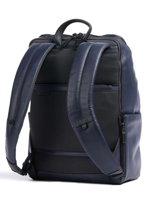 FINN Mochila para portátil de 14", en piel azul - Mochilas para portátil