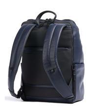 PIQUADRO FINN Mochila para portátil de 14", en piel azul - Mochilas para portátil - 2