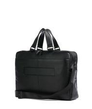PIQUADRO FINN Malet&iacute;n para port&aacute;til de 15,6", en piel negro - Maletines de Trabajo - 2