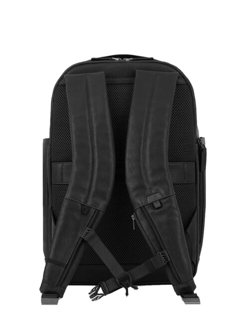 PAAVO Mochila para portátil de 15,6", en piel negro - Mochilas para portátil