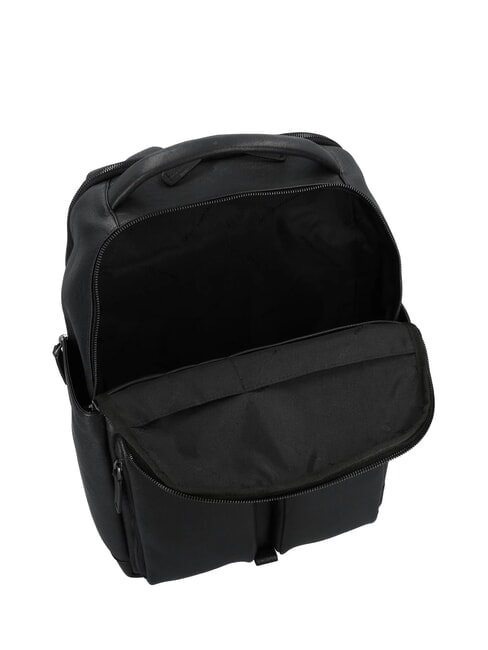 PAAVO Mochila para portátil de 15,6", en piel negro - Mochilas para portátil