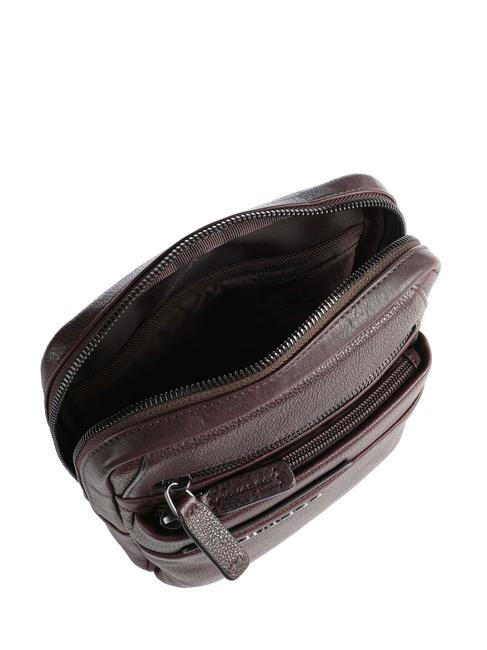 PAAVO Bolso para iPad Mini, en piel MORO - Bandoleras Hombre