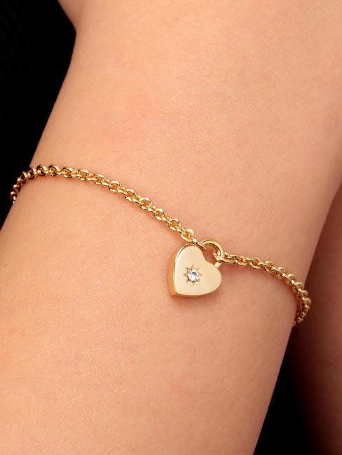 ABBRACCIO Pulsera con colgante "abrazo" oro - Pulseras