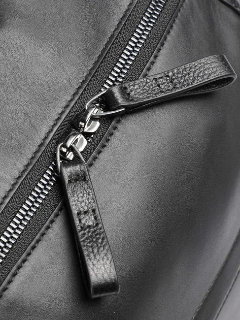 PAN Mochila de piel para pc de 15" negro - Mochilas para portátil