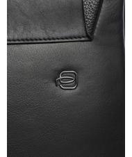 PIQUADRO MACBETH Estuche de cuero expandible negro - Bandoleras Hombre - 3