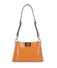FURLA FLEUR Bolso bandolera pequeño de piel de becerro mermelada - Bolsos Mujer - 4
