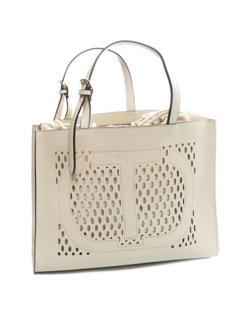 WINDOW OVAL T Bolsa de la compra transformada Marfil - Bolsos Mujer