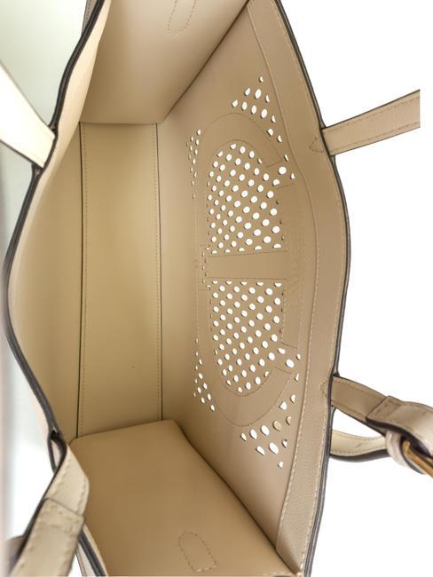 WINDOW OVAL T Bolsa de la compra transformada Marfil - Bolsos Mujer