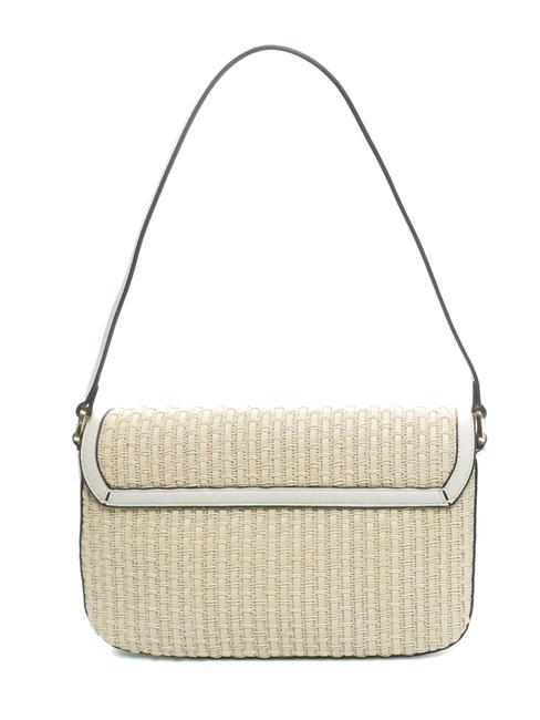 INTRECCIO Bolso bandolera de paja Marfil - Bolsos Mujer