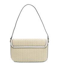 TWINSET INTRECCIO Bolso bandolera de paja Marfil - Bolsos Mujer - 4