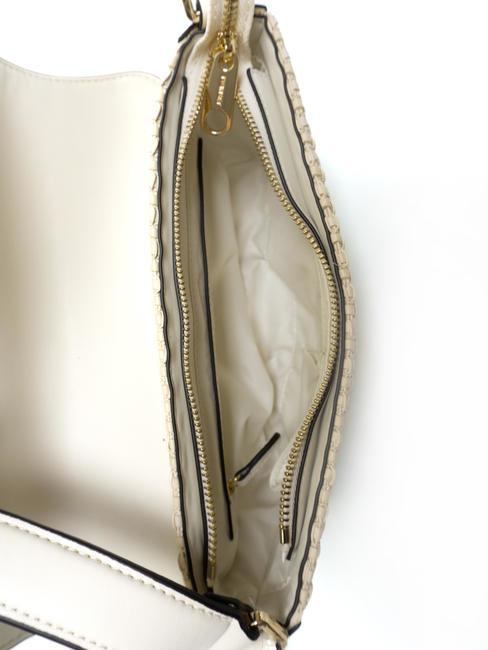 INTRECCIO Bolso bandolera de paja Marfil - Bolsos Mujer