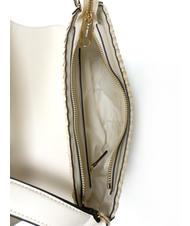 TWINSET INTRECCIO Bolso bandolera de paja Marfil - Bolsos Mujer - 5