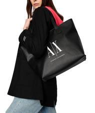 ARMANI EXCHANGE A|X LOGO Bolso shopper de hombro negro - Bolsos Mujer - 6
