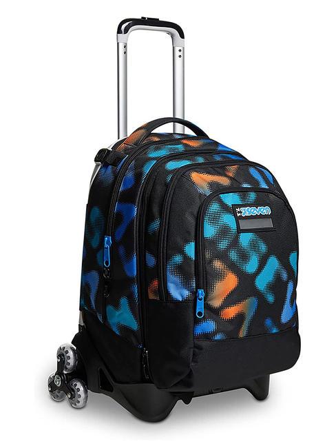 MELT BOY JACK Mochila trolley de 3 ruedas desmontable negro - Mochilas con ruedas