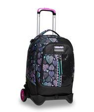 SEVEN PATCHYHEART GIRL JACK Mochila trolley de 2 ruedas desmontable negro - Mochilas con ruedas - 4