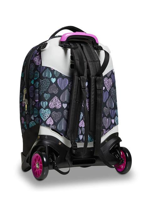 PATCHYHEART GIRL JACK Mochila trolley de 2 ruedas desmontable negro - Mochilas con ruedas
