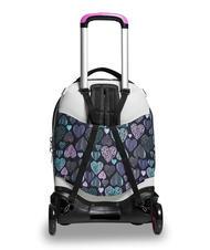 SEVEN PATCHYHEART GIRL JACK Mochila trolley de 2 ruedas desmontable negro - Mochilas con ruedas - 7