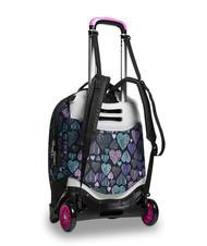SEVEN PATCHYHEART GIRL JACK Mochila trolley de 2 ruedas desmontable negro - Mochilas con ruedas - 8