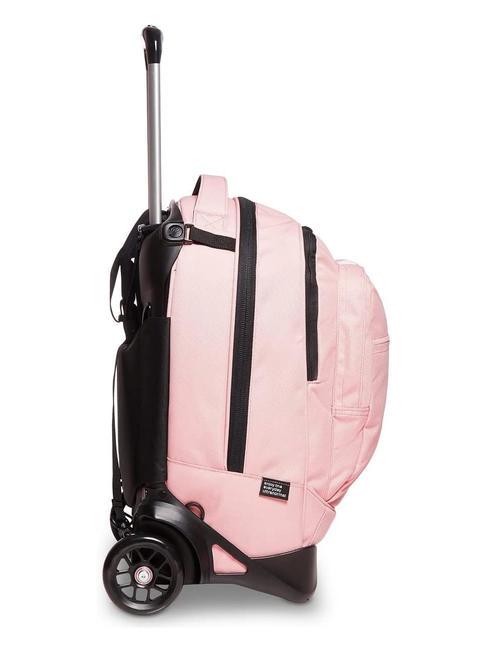 LOGO NEW PLUG Mochila trolley de 2 ruedas desmontable malva p&aacute;lido - Mochilas con ruedas