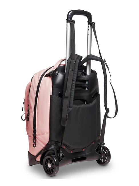 LOGO NEW PLUG Mochila trolley de 2 ruedas desmontable malva p&aacute;lido - Mochilas con ruedas